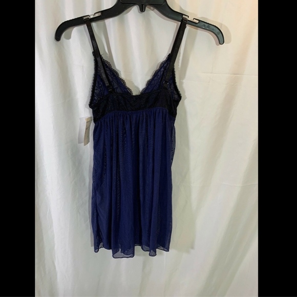 NEW‎ Tart Noir Alexa Babydoll Camisole Lingerie Navy/Black [SZ Small ] - Picture 7 of 8